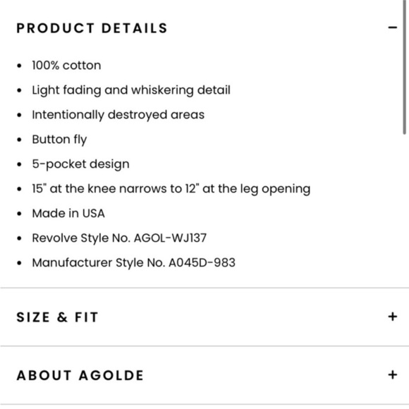 Agolde Jamie high rise in shakedown - Picture 13 of 13